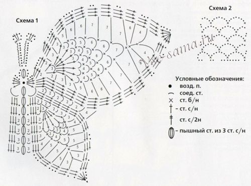 Обложка крючком для электронной книги, схема Обложка крючком для электронной книги, схема