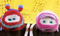 Паровозики Тишка и Элька - игрушки крючком Паровозики Тишка и Элька - игрушки крючком