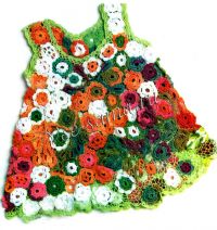 Платье крючком для девочки Платье крючком для девочки