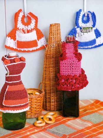 Платья-кармашки крючком Платья-кармашки крючком