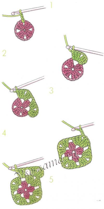 Подушка крючком в стиле пэчворк, этапы Подушка крючком в стиле пэчворк, этапы