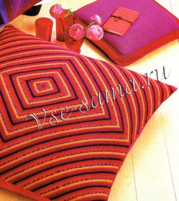 Подушка вязаная Подушка вязаная