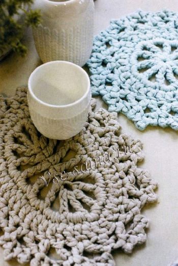 Салфетки крючком - Морозные узоры Салфетки крючком - Морозные узоры