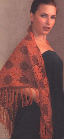 Терракотовая шаль Терракотовая шаль