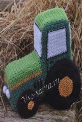 Трактор вязаный Трактор вязаный