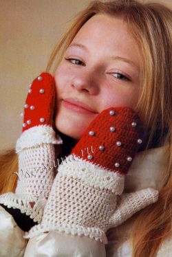 Варежки мухоморы Варежки мухоморы