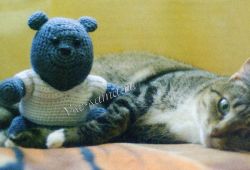 Вязаный медвежонок - сластена Мартин Вязаный медвежонок - сластена Мартин