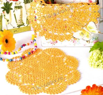 Жёлтые салфетки - Солнечная парочка Жёлтые салфетки - Солнечная парочка