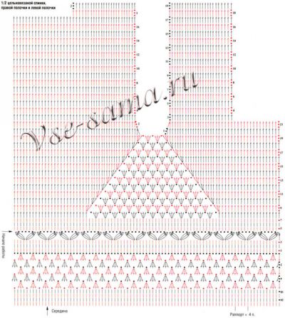 Чёрный жакет крючком, 2