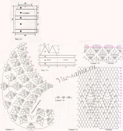 Майка и юбка крючком - гармония, схемы, выкройки Майка и юбка крючком - гармония, схемы, выкройки