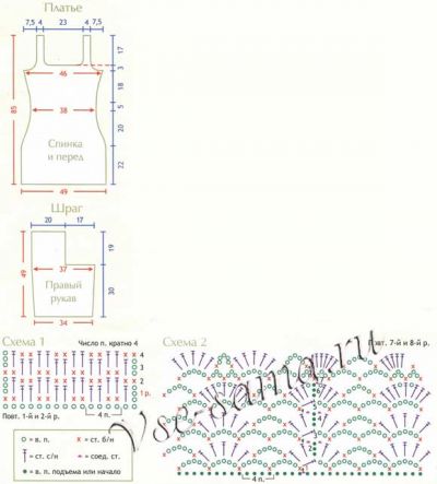 Платье - Ваш выход, схема