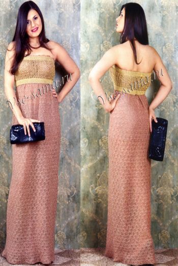 Платье с золотым лифом Платье с золотым лифом