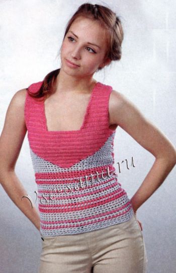 Розово-серый топ Розово-серый топ