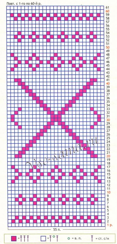 Шарф - ярко, схема Шарф - ярко, схема