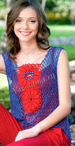 Топ крючком - яркие краски Топ крючком - яркие краски