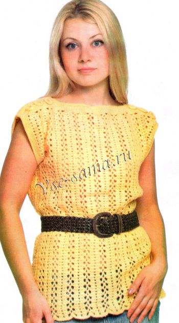 Топ крючком удлиненный Топ крючком удлиненный