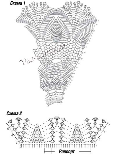 Жакет ажурный крючком, схема Жакет ажурный крючком, схема