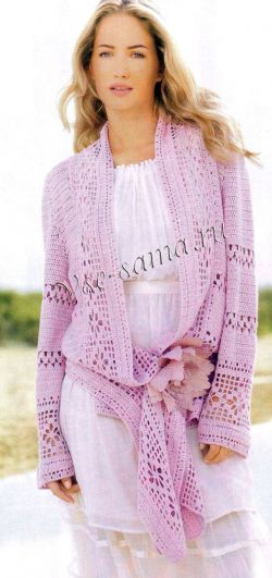 Жакет с ажурными элементами Жакет с ажурными элементами