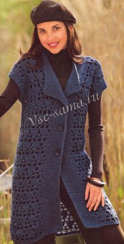 Жилет крючком - длинная история Жилет крючком - длинная история