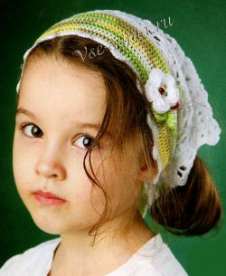 Ажурная косынка крючком Ажурная косынка крючком