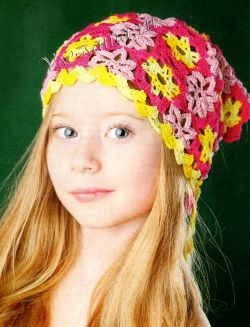 Косынка из цветов крючком Косынка из цветов крючком