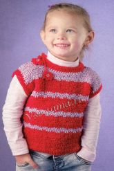 Красный жилет в полоску Красный жилет в полоску