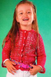 Малиновый ажурный жакет Малиновый ажурный жакет