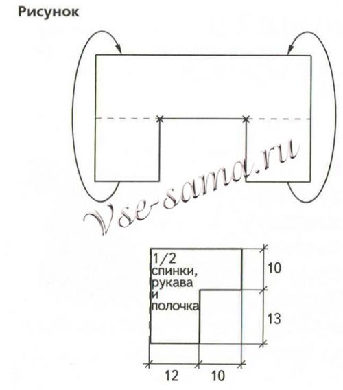 Пестрая кофточка крючком для малышки, выкройка Пестрая кофточка крючком для малышки, выкройка