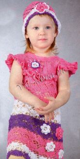 Платье с круглой кокеткой и панама Платье с круглой кокеткой и панама