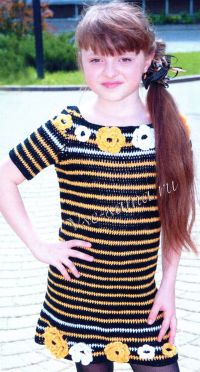 Полосатое платье для девочки Полосатое платье для девочки