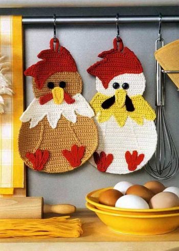 Прихватка - Яйца курицу не учат