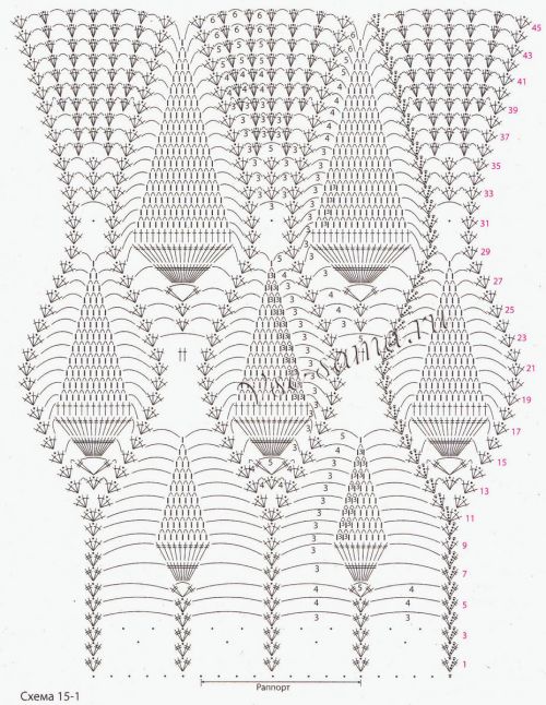 Схема для вязания платья и болеро Схема для вязания платья и болеро