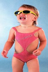 Розовый купальник для малышки Розовый купальник для малышки