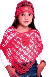 Шапочка и пончо крючком Шапочка и пончо крючком