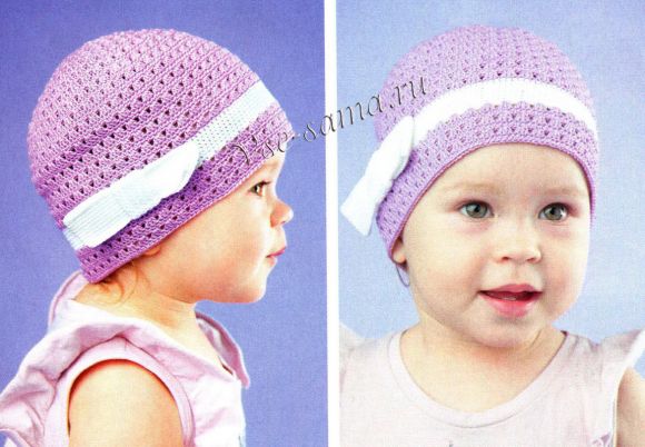 Шапочка с бантом Шапочка с бантом