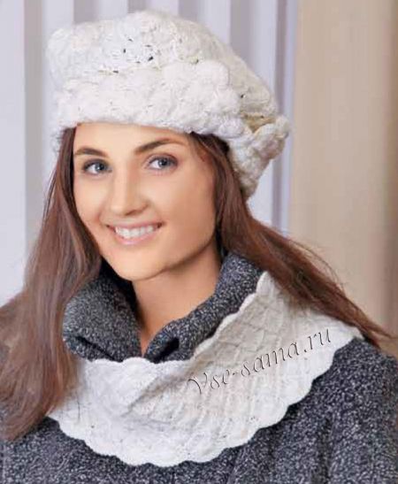 Белоснежный комплект крючком, фото Белоснежный комплект крючком, фото