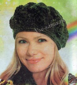 Берет с накладной аппликацией, фото Берет с накладной аппликацией, фото