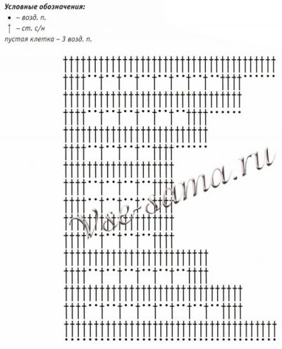 Кайма для полотенца, схема