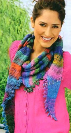 Косынка Осенняя радуга, фото Косынка Осенняя радуга, фото