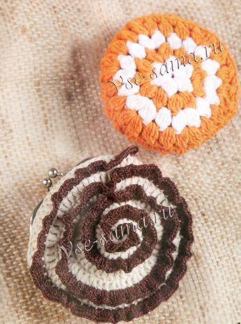 Круглые кошельки крючком Круглые кошельки крючком