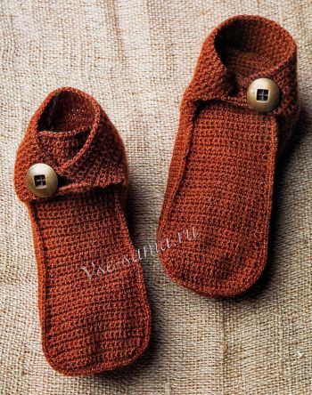 Мужские тапочки крючком Мужские тапочки крючком