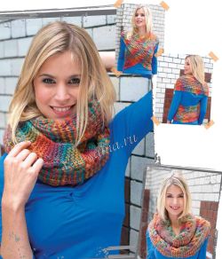 Шарф-трансформер крючком, фото Шарф-трансформер крючком, фото