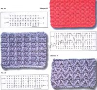 Провязывание столбиков с возвращением в предыдущие ряды Провязывание столбиков с возвращением в предыдущие ряды