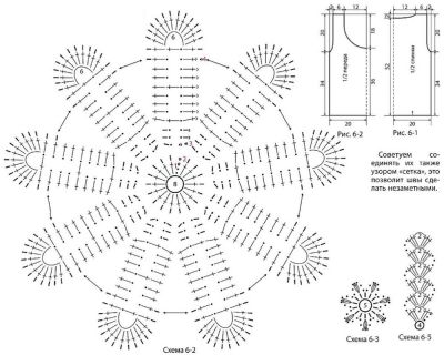 Схемы и выкройка для майки Схемы и выкройка для майки