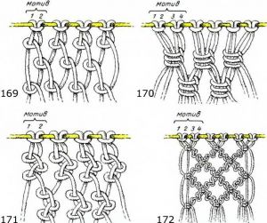 Сетки из узлов, схема 169-172: Сетки из узлов, схема 169-172: