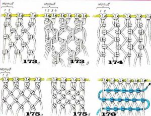 Сетки из узлов, схема 173-176: Сетки из узлов, схема 173-176: