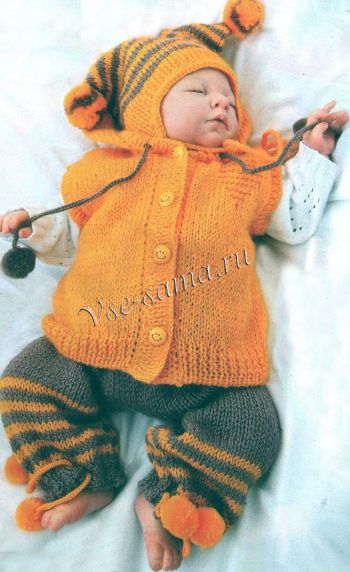 Комплект - жилет, штанишки, шапочка, фото Комплект - жилет, штанишки, шапочка, фото
