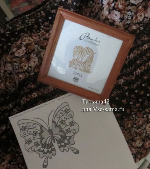 Бабочка в технике точечная роспись от Татьяна42-1 Бабочка в технике точечная роспись от Татьяна42-1