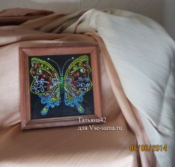 Бабочка в технике точечная роспись от Татьяна42 Бабочка в технике точечная роспись от Татьяна42