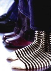 Черно-белые носки